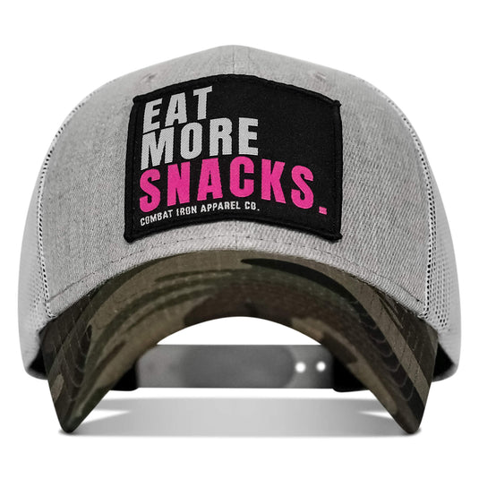 Eat More Snacks Patch Snapback Hat