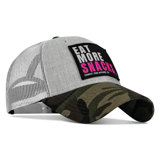 Eat More Snacks Patch Snapback Hat