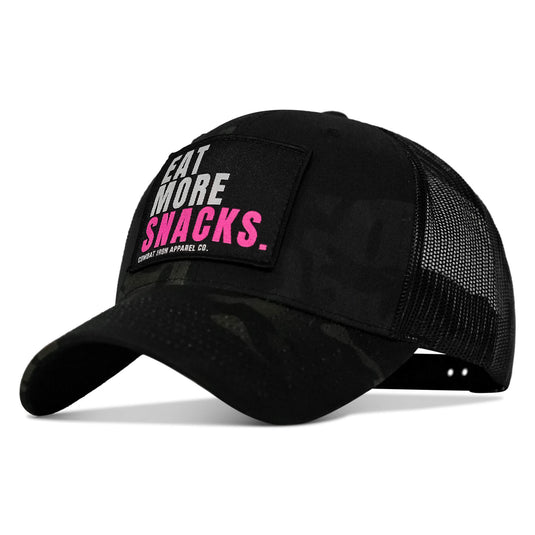 Eat More Snacks Patch Snapback Hat