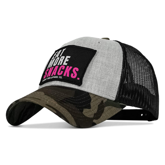 Eat More Snacks Patch Snapback Hat