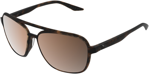 100% Kasia Aviator Sunglasses - Round - Havana - Bronze Polarized 61042-089-49