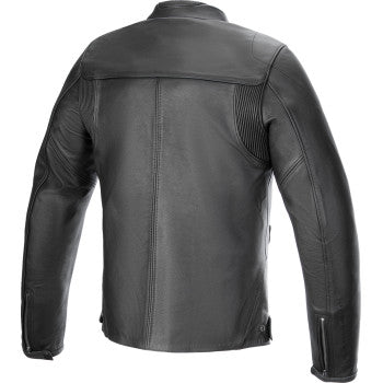 ALPINESTARS Blacktrack Leather Jacket - Black - 3XL 3103824-1100-3X