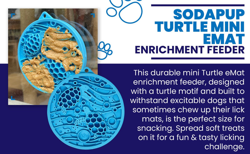 Load image into Gallery viewer, Turtle eMat-Mini Lick Mat with Suction Cups - Small Dogs &amp; Cats | USA
