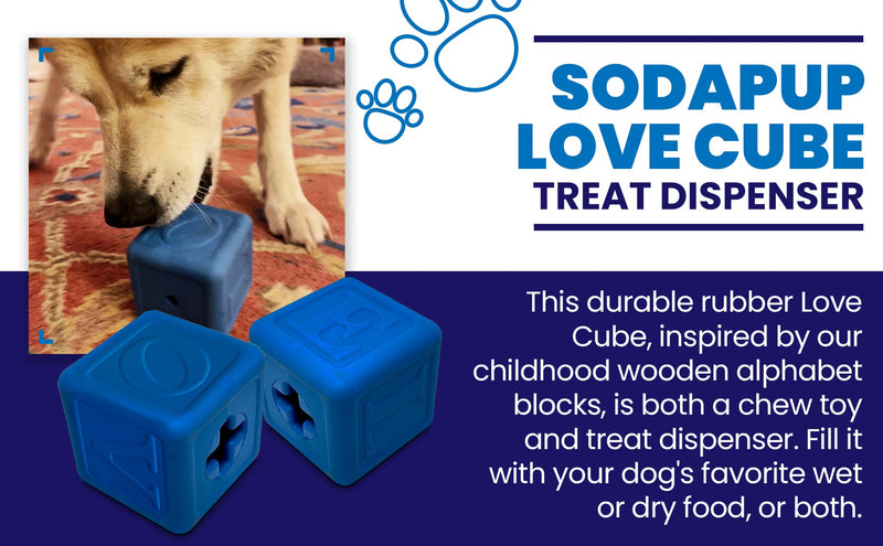 Load image into Gallery viewer, Love Cube eDispenser - Durable Rubber Chew Toy &amp; Treat Dispenser | USA Made
