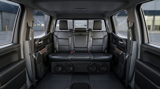 Loaded 4 x 8" Subwoofer Enclosure for Chevy/GMC Crew Cabs (2007-2026) and Ford F-150/Super Duty Crew Cabs (2009-2026)