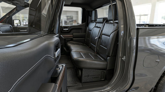 Loaded 4 x 8" Subwoofer Enclosure for Chevy/GMC Crew Cabs (2007-2026) and Ford F-150/Super Duty Crew Cabs (2009-2026)