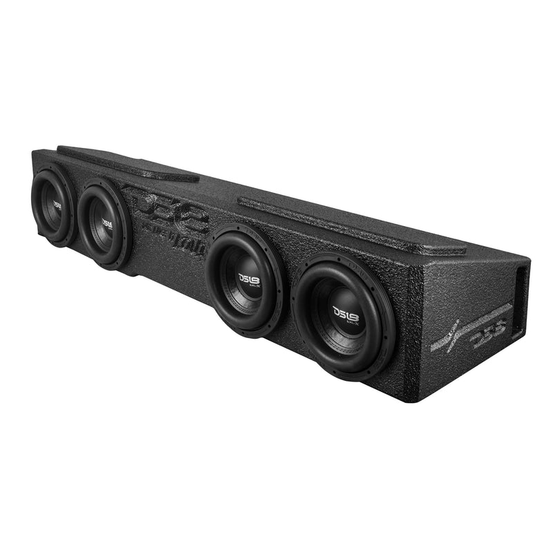 Load image into Gallery viewer, Loaded 4 x 8&quot; Subwoofer Enclosure for Chevy/GMC Crew Cabs (2007-2024) and Ford F-150/Super Duty Crew Cabs (2009-2024)
