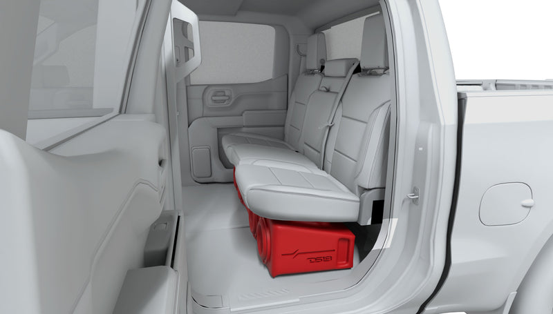 Load image into Gallery viewer, Loaded 4 x 8" Subwoofer Enclosure for Chevy/GMC Crew Cabs (2007-2026) and Ford F-150/Super Duty Crew Cabs (2009-2026)
