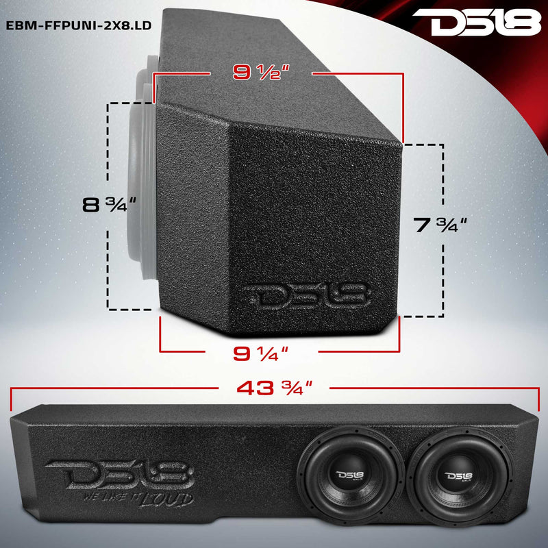Load image into Gallery viewer, Universal Dual 8” Ported Subwoofer Enclosure
