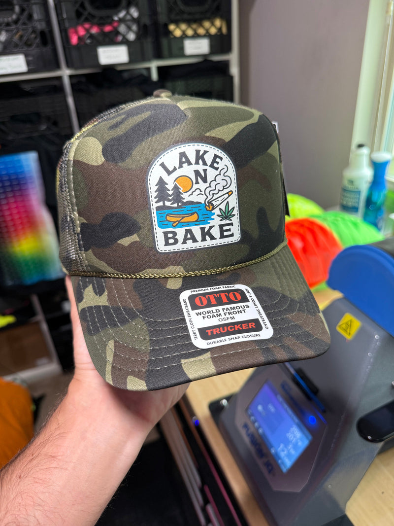Load image into Gallery viewer, Lake N Bake Trucker Hat
