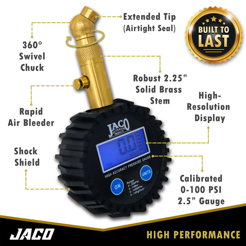 Load image into Gallery viewer, Elite® Digital Tire Pressure Gauge - Professional Accuracy - 100 PSI
