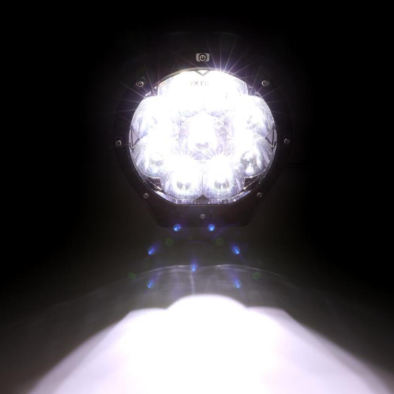 Load image into Gallery viewer, (2pcs/set) 7 Inch 90W Round Spot Beam Offroad LED Driving Lights w/ SAE Compliant+Amber/Black Covers(Optional)
