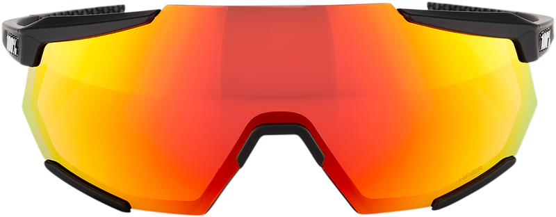 Load image into Gallery viewer, 100% Racetrap Sunglasses - Soft Tact Black - Red Mirror Lens 61037-100-43
