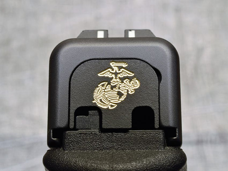 Load image into Gallery viewer, Milspin USMC Glock Slide Back Plates (Most Popular)
