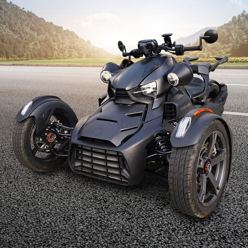 Load image into Gallery viewer, 6.5" Loaded Flat Mount Speaker Pods with Amplifier, Installation Kit and Digital LED Lights, Package for Can-Am Spyder &amp; Ryker
