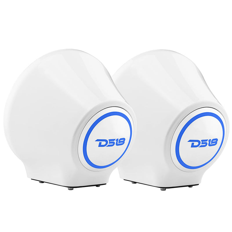 Load image into Gallery viewer, 8” Universal Flat Mount Kick Panel Speaker Pod – Jet Skis, Jeeps, Motorcycles – RGB LED Lights
