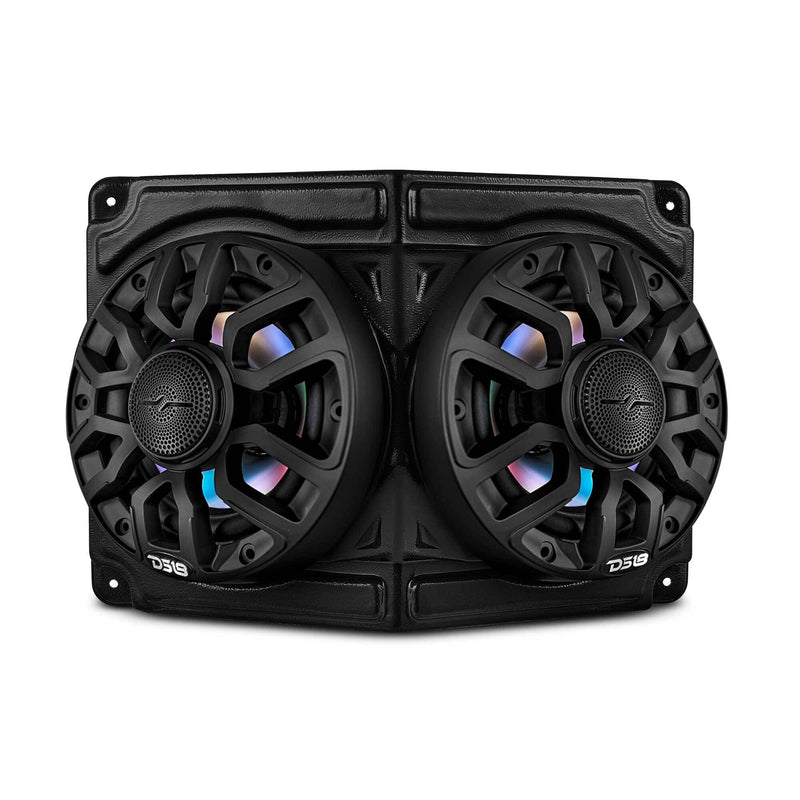 Load image into Gallery viewer, Universal Overhead Flat Mount Pod For Two 6.5” Speakers - Great for ATVs, UTVs, Golf Carts, Boats and more
