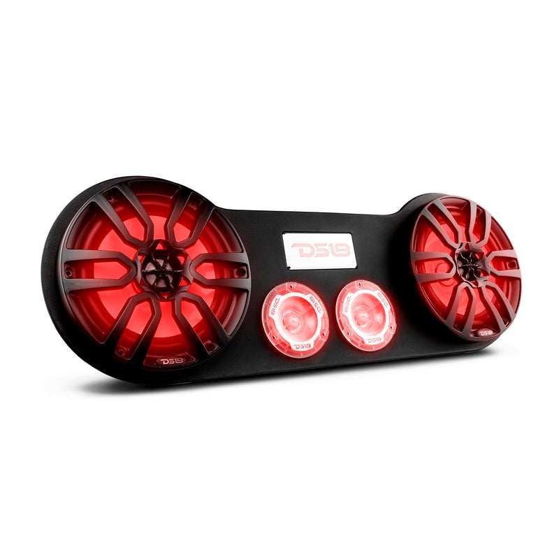 Load image into Gallery viewer, 28" High Density ABS Universal Speakers Enclosure 2 X 8" and 2 x 3.78" Tweeters
