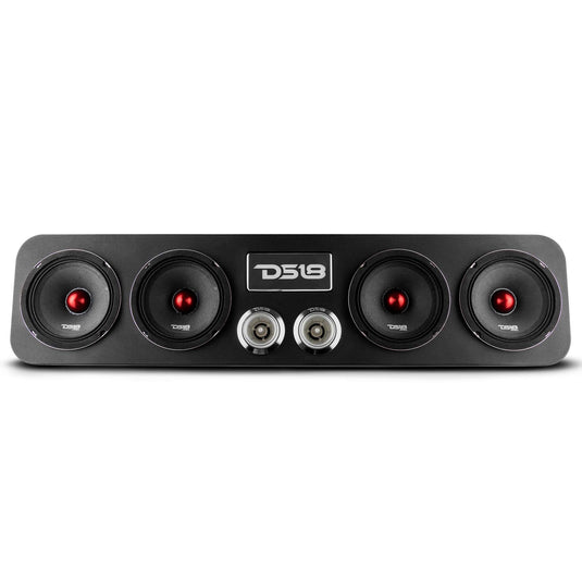 28" High Density ABS Universal Enclosure 4 x 5.25" and 2 x 2.3" Tweeters (Speakers Not Included)