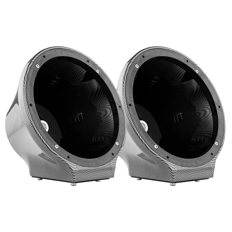 Load image into Gallery viewer, 8” Universal Flat Mount Kick Panel Speaker Pod – Jet Skis, Jeeps, Motorcycles – RGB LED Lights
