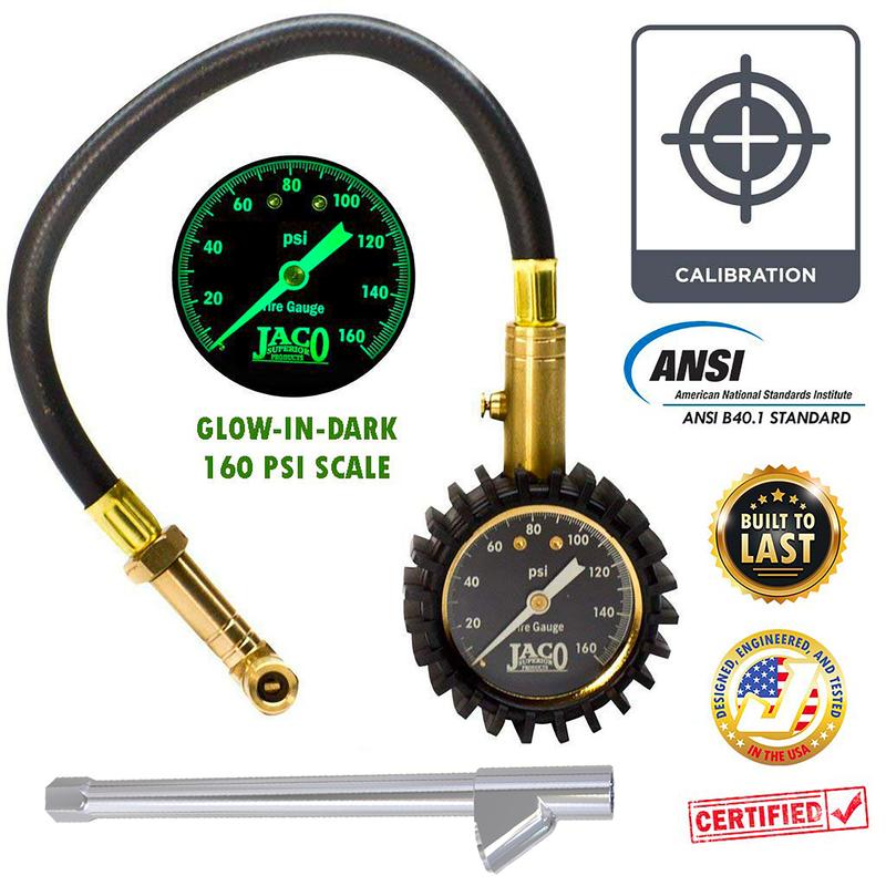Load image into Gallery viewer, EliteProPlus™ Tire Pressure Gauge with Dually Air Chuck - 160 PSI
