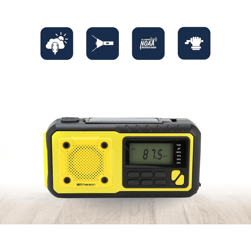 Load image into Gallery viewer, Emerson Emergency AM / FM Radio with Weather Band / Flashlight / Power Bank
