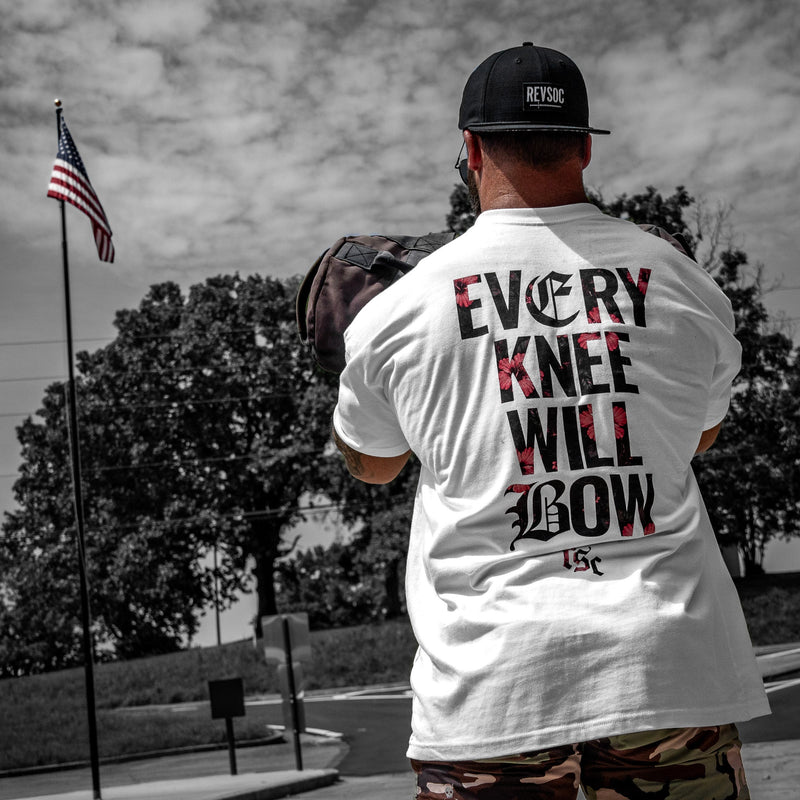 Load image into Gallery viewer, Every Knee Will Bow Men's Heavyweight T-Shirt
