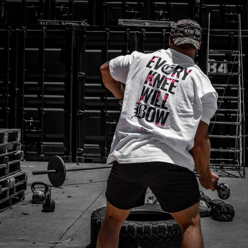 Load image into Gallery viewer, Every Knee Will Bow Men's Heavyweight T-Shirt
