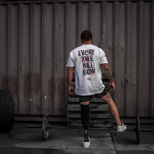 Every Knee Will Bow Men's Heavyweight T-Shirt