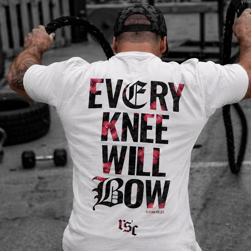 Load image into Gallery viewer, Every Knee Will Bow Men's Heavyweight T-Shirt
