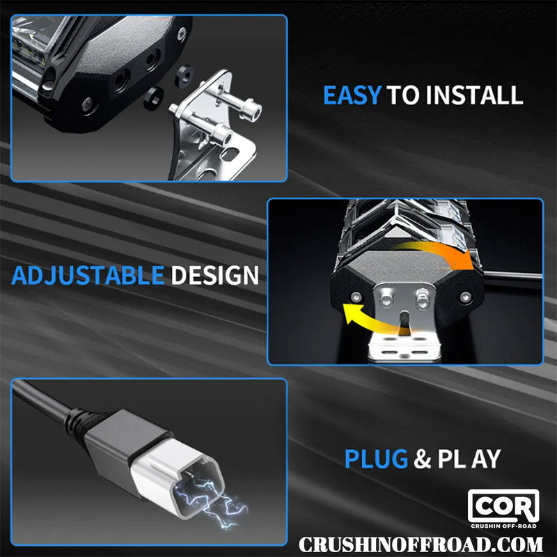 Load image into Gallery viewer, 10&quot; RGB Evolve Series Light Bar w/ Hi &amp; Lo Beam
