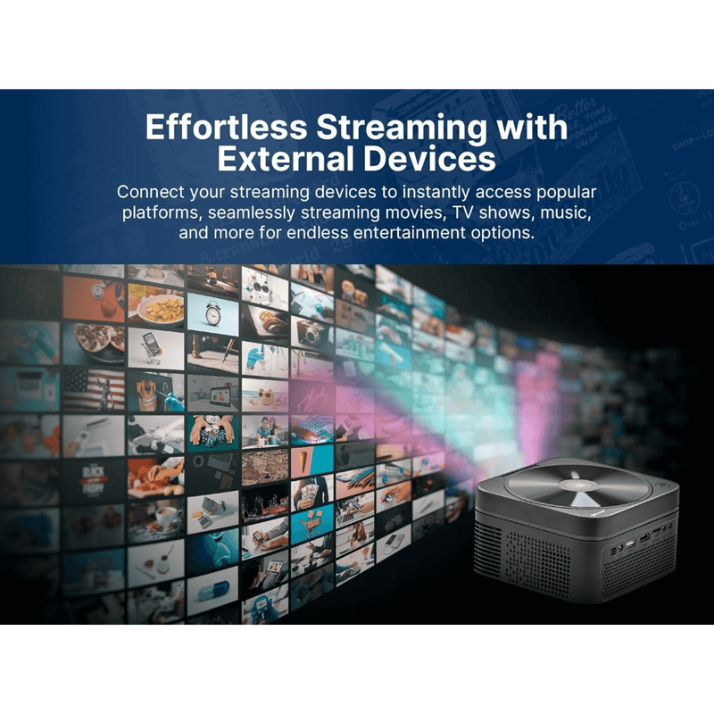 Load image into Gallery viewer, Emerson 120&quot; Home Theater LCD Projector Combo with Built-In DVD Player
