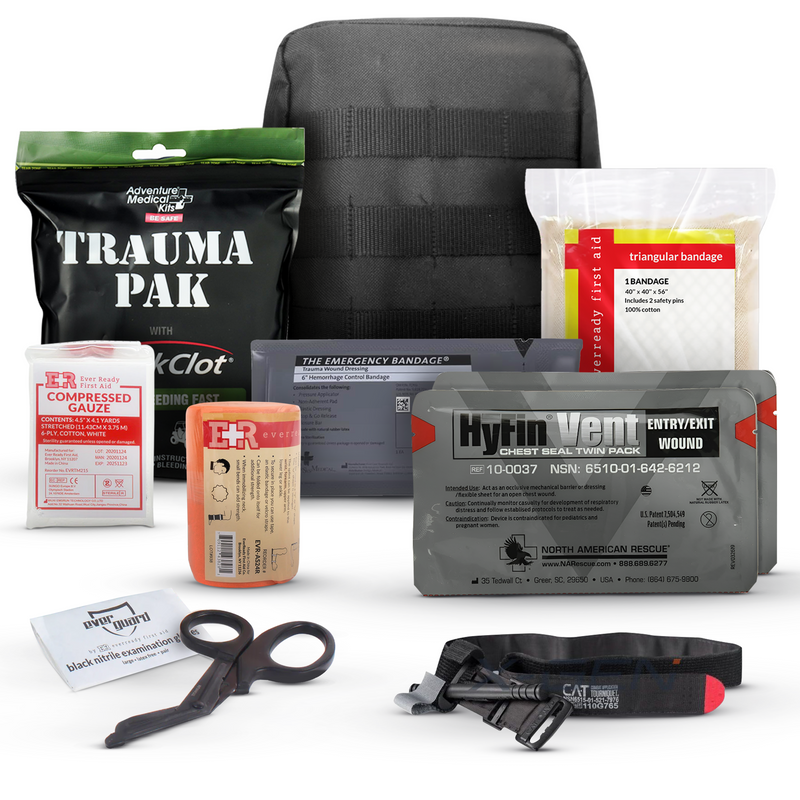 Load image into Gallery viewer, Premium IFAK Kit - Trauma Pak, CAT Tourniquet, Hyfin Chest Seal
