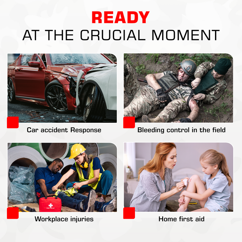 Load image into Gallery viewer, Premium Tactical IFAK Kit w Rip-Away Velcro, SOF Tourniquet &amp; CELOX
