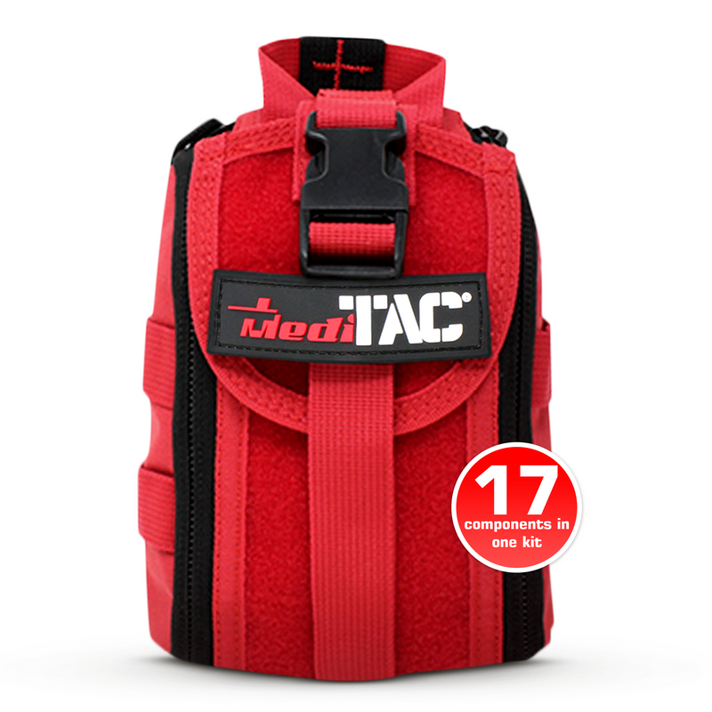 Load image into Gallery viewer, Premium Tactical IFAK Kit w Rip-Away Velcro, SOF Tourniquet &amp; CELOX
