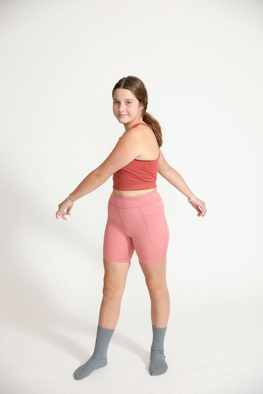 Cycle Shorts in Dusty Rose