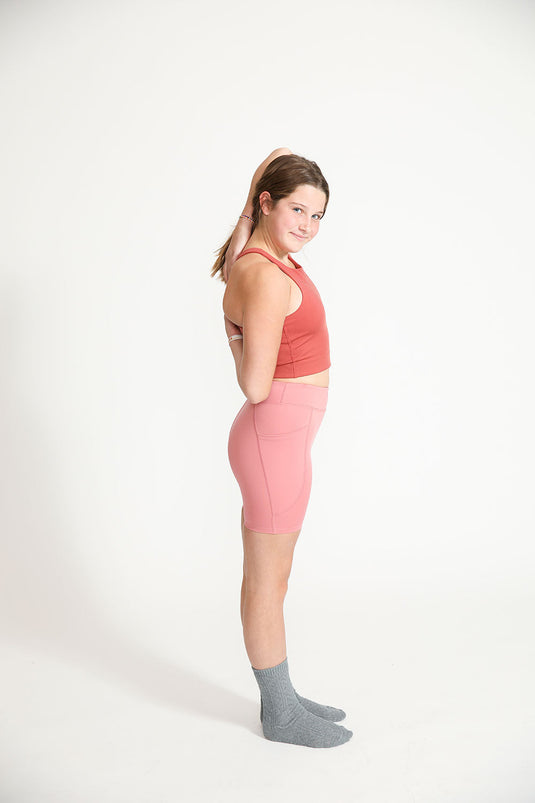 Cycle Shorts in Dusty Rose