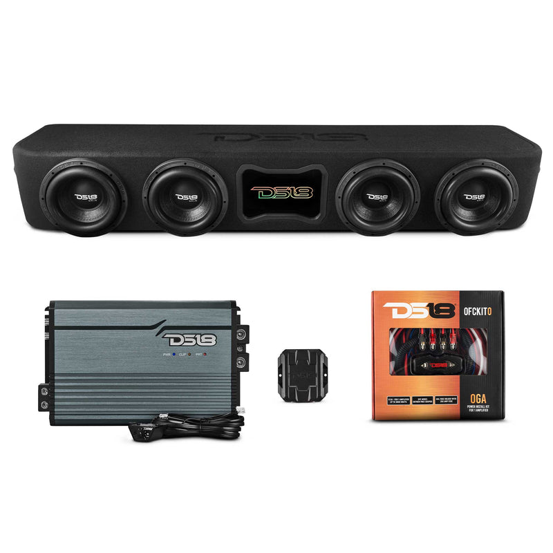 Load image into Gallery viewer, Ford F-150 Forward Firing Loaded Subwoofer Enclosure with Dream LED Lights, Amplifier and Wiring Kit
