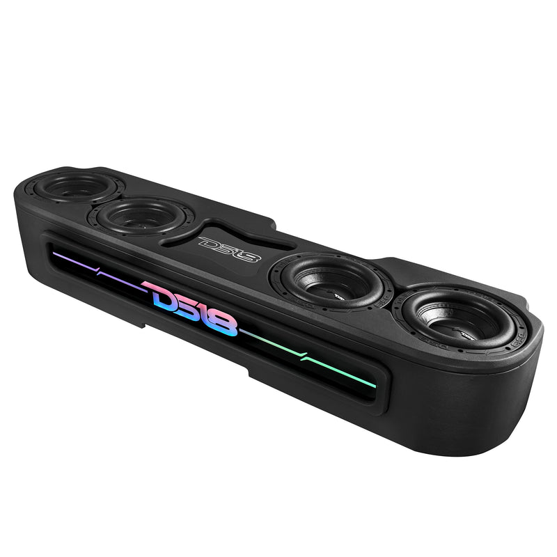 Load image into Gallery viewer, Jeep JT 4 x 8&quot; Subwoofer Enclosure Package With Vinyl Finish and Dream LED Lights (MADE IN USA)
