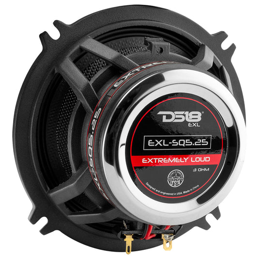 EXL 5.25" 2-Way Coaxial Speaker with Fiber Glass Cone | 80W RMS 3-Ohm