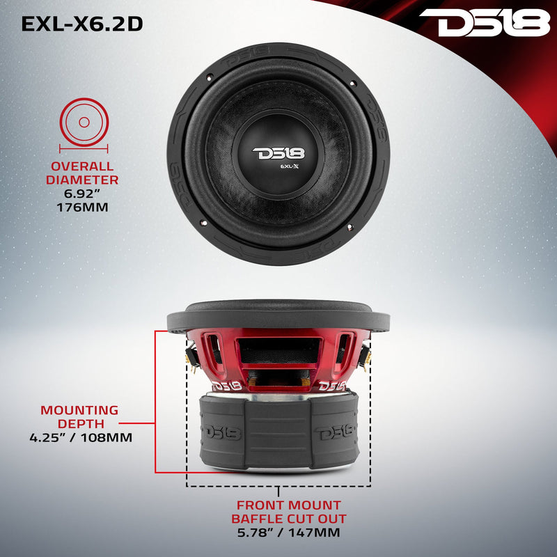 Load image into Gallery viewer, EXL-X 6.5&quot; Subwoofer 400 Watts Rms DVC 2-Ohms
