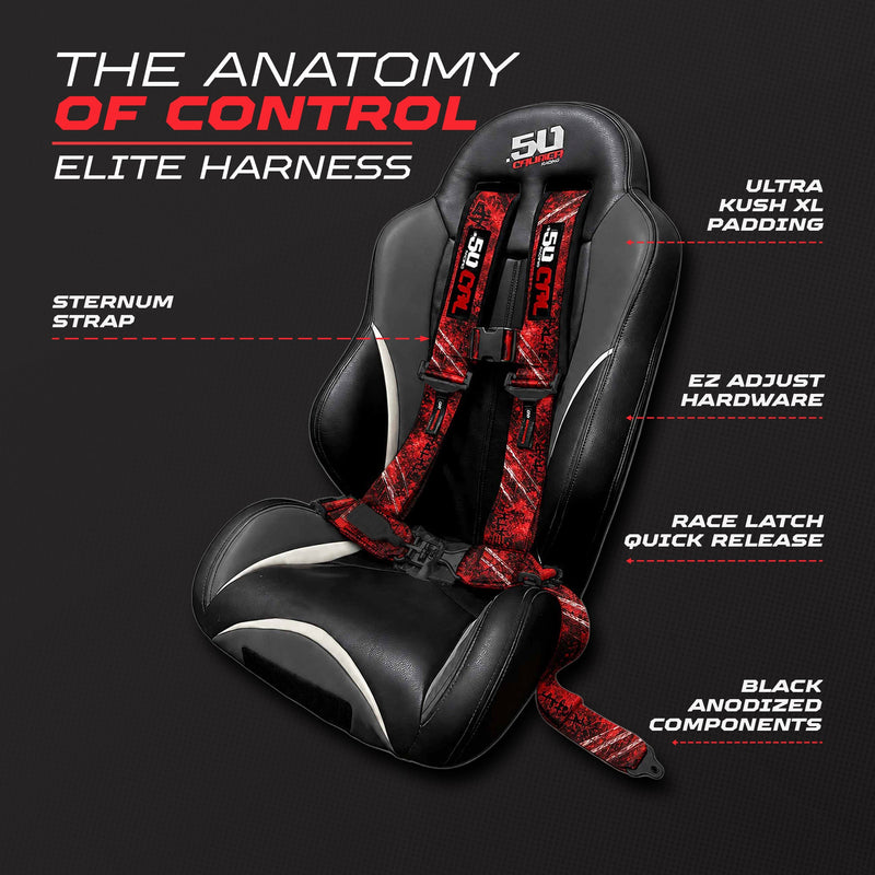 Load image into Gallery viewer, 2" &amp; 3" 4 point Harness - Elite Series Race Latch "EZ" Adjust Racing Harness
