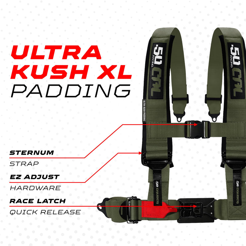 Load image into Gallery viewer, 2" &amp; 3" 4 point Harness - Elite Series Race Latch "EZ" Adjust Racing Harness
