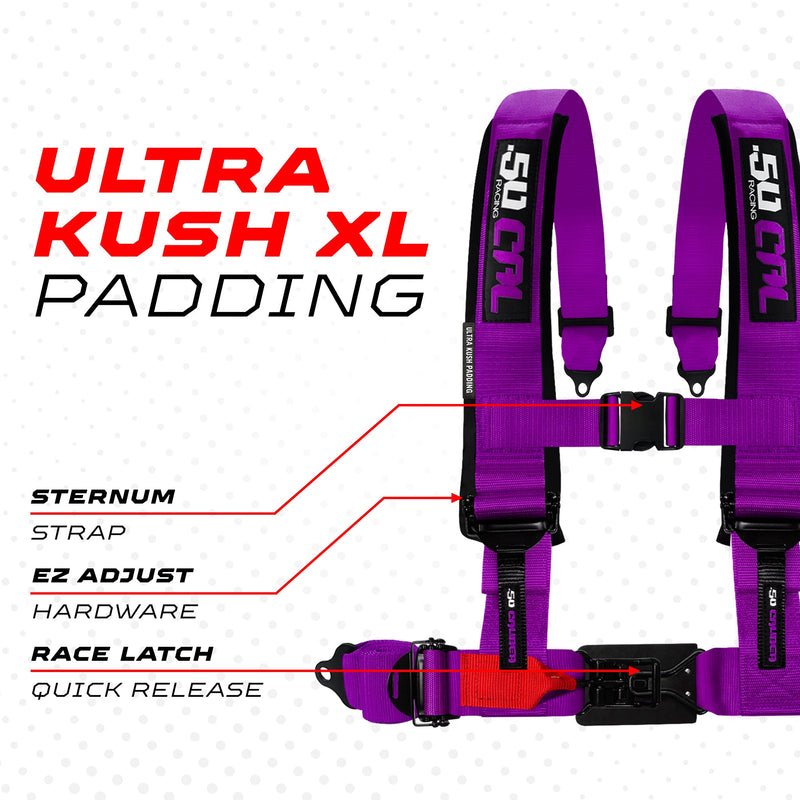 Load image into Gallery viewer, 2" &amp; 3" 4 point Harness - Elite Series Race Latch "EZ" Adjust Racing Harness
