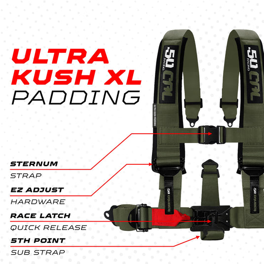 2" & 3" 4 point Harness - Elite Series Race Latch "EZ" Adjust Racing Harness
