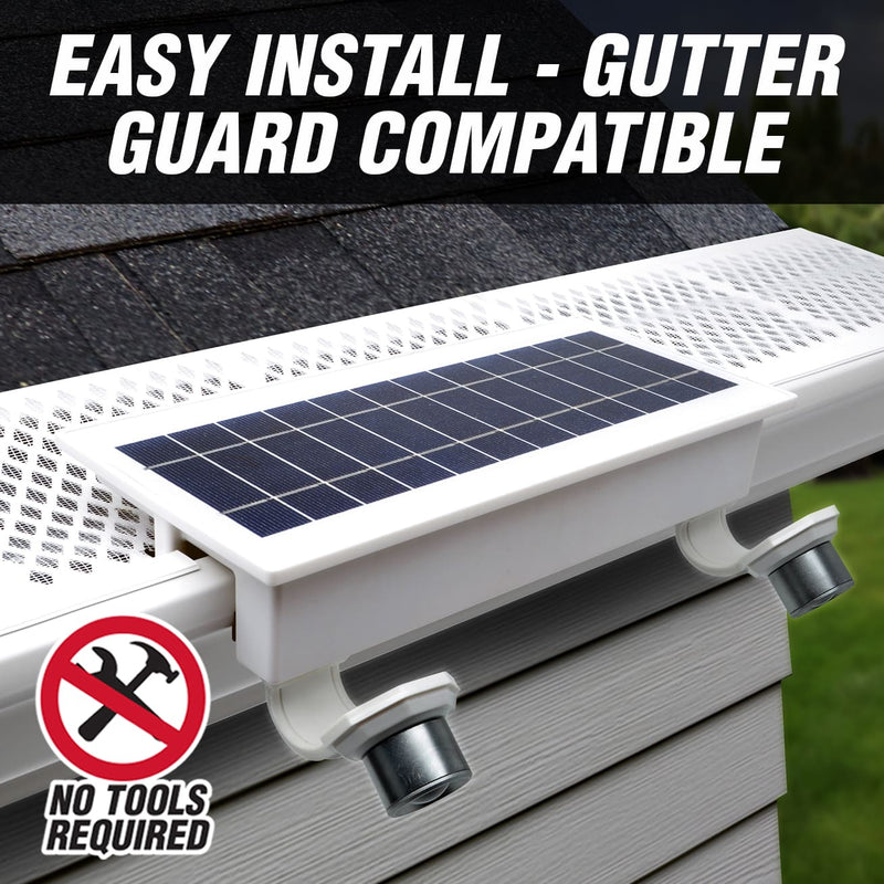 Load image into Gallery viewer, EZ Solar Home Security FLEXIT Spotlight - Gutter Mounted
