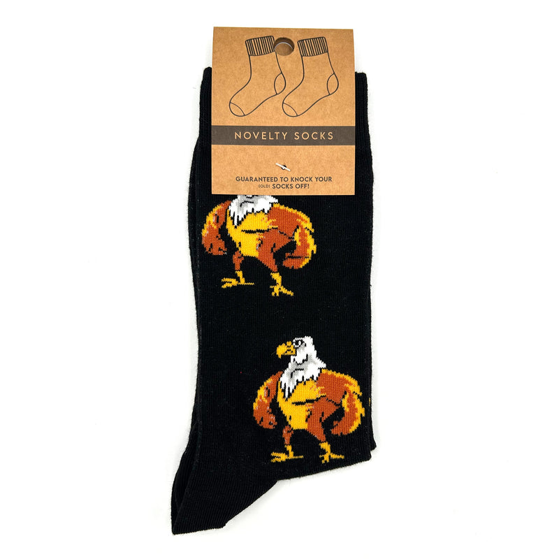Load image into Gallery viewer, Buff Bald Eagle Novelty Socks
