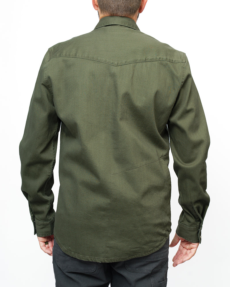 Load image into Gallery viewer, Earl Denim Shirt - Dusty Olive

