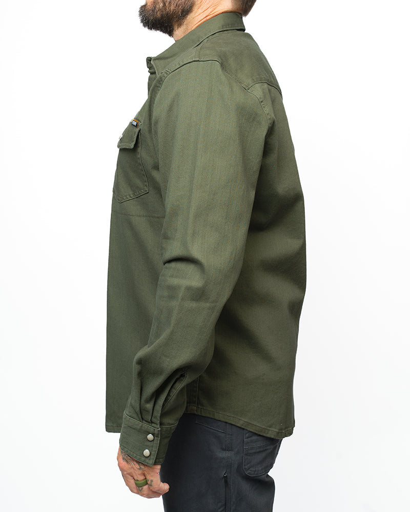 Load image into Gallery viewer, Earl Denim Shirt - Dusty Olive
