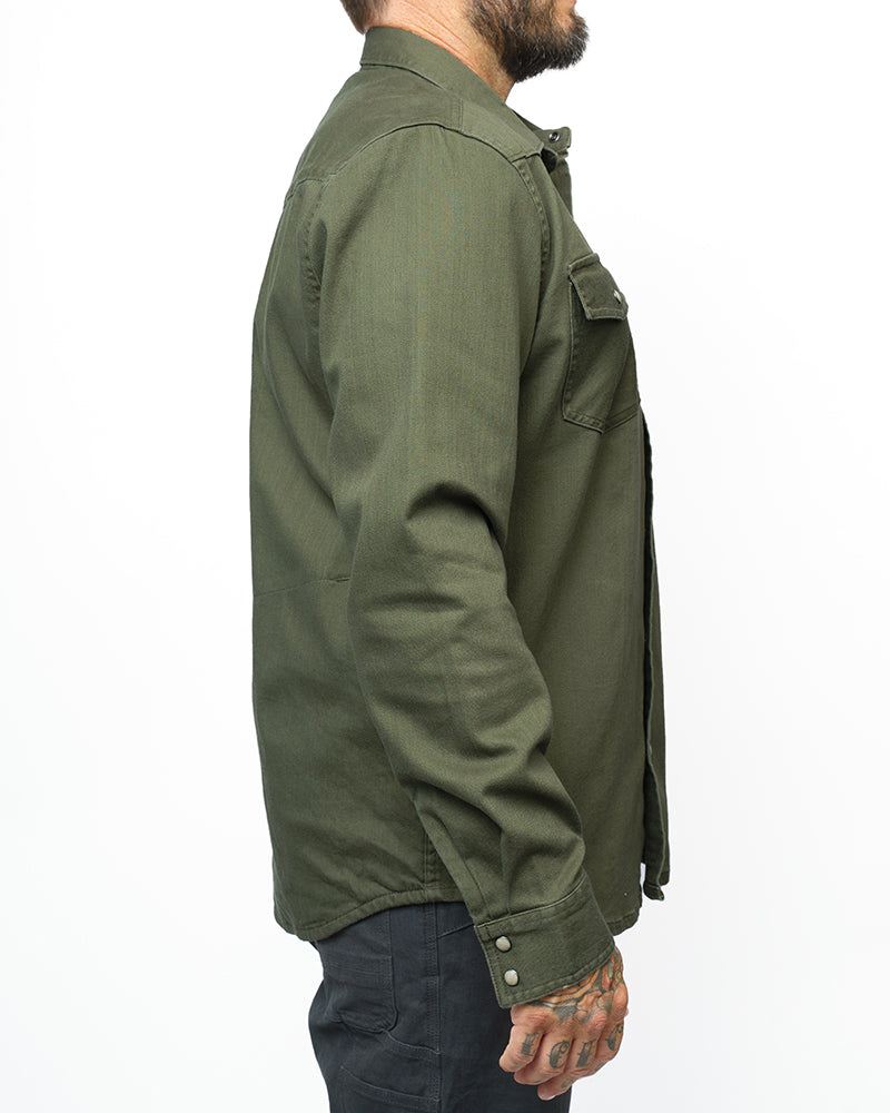 Load image into Gallery viewer, Earl Denim Shirt - Dusty Olive
